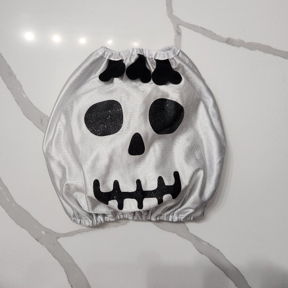 DOG COSTUME WITH SKELTON FACE
